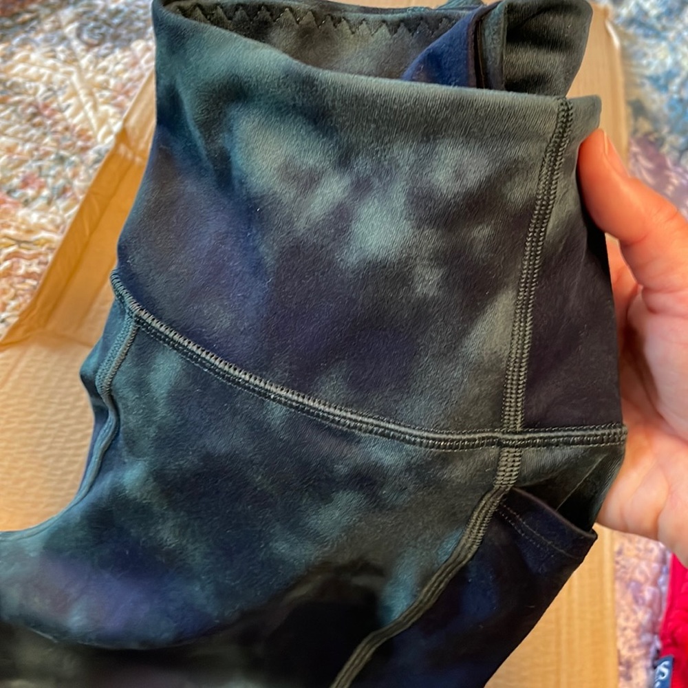 Victoria Secret green tie dye pants with side pockets